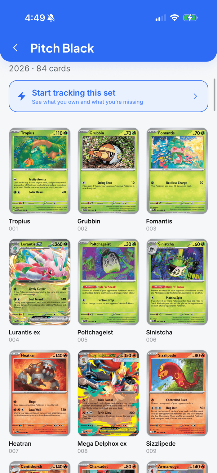 Track your collection and complete the set